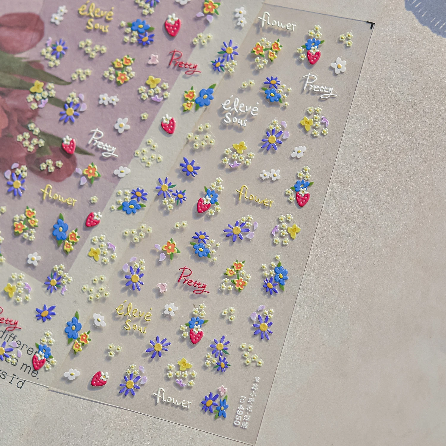 สติกเกอร์ติดเล็บลายการ์ตูนมินิโซ 1 ชิ้น ลายน้องหมาและลูกแมวน่ารัก สติกเกอร์ติดเล็บนูน 5 มิติ อุปกรณ์ตกแต่งเล็บ