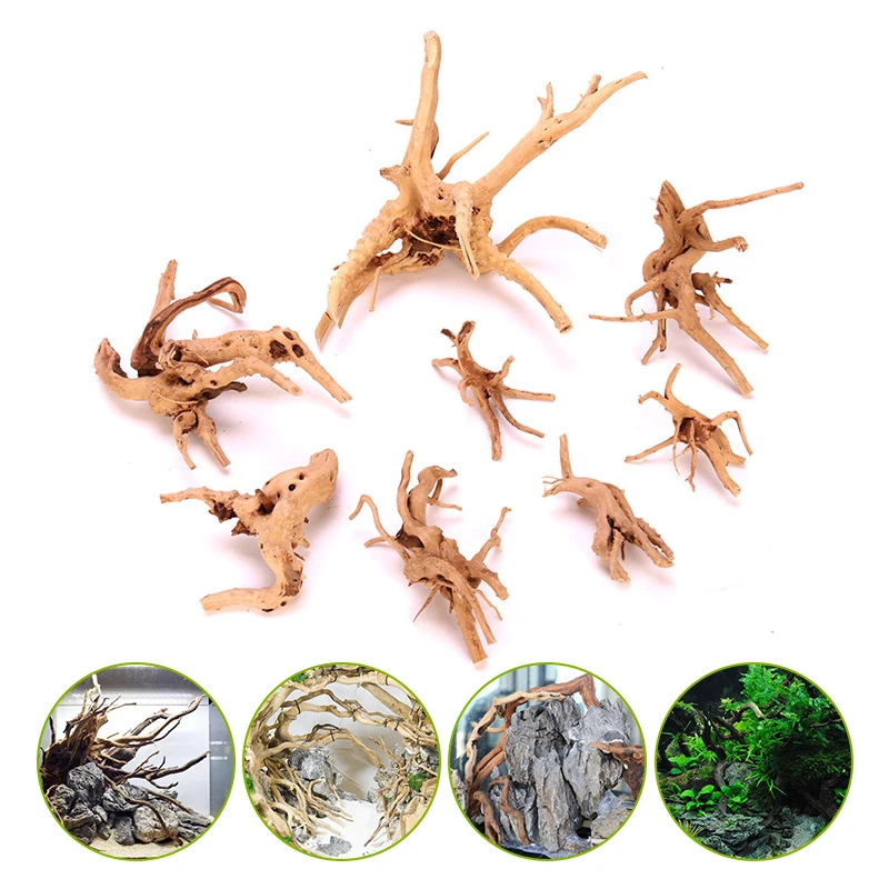 1Pc New Aquarium Natural Tree Trunk Driftwood Fish Tank Plant Wood Decoration