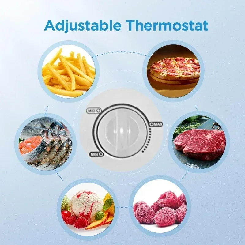Вертикальная морозильная камера D2BMidea MRU05M2AWW, 5,3 куб. фута, белая