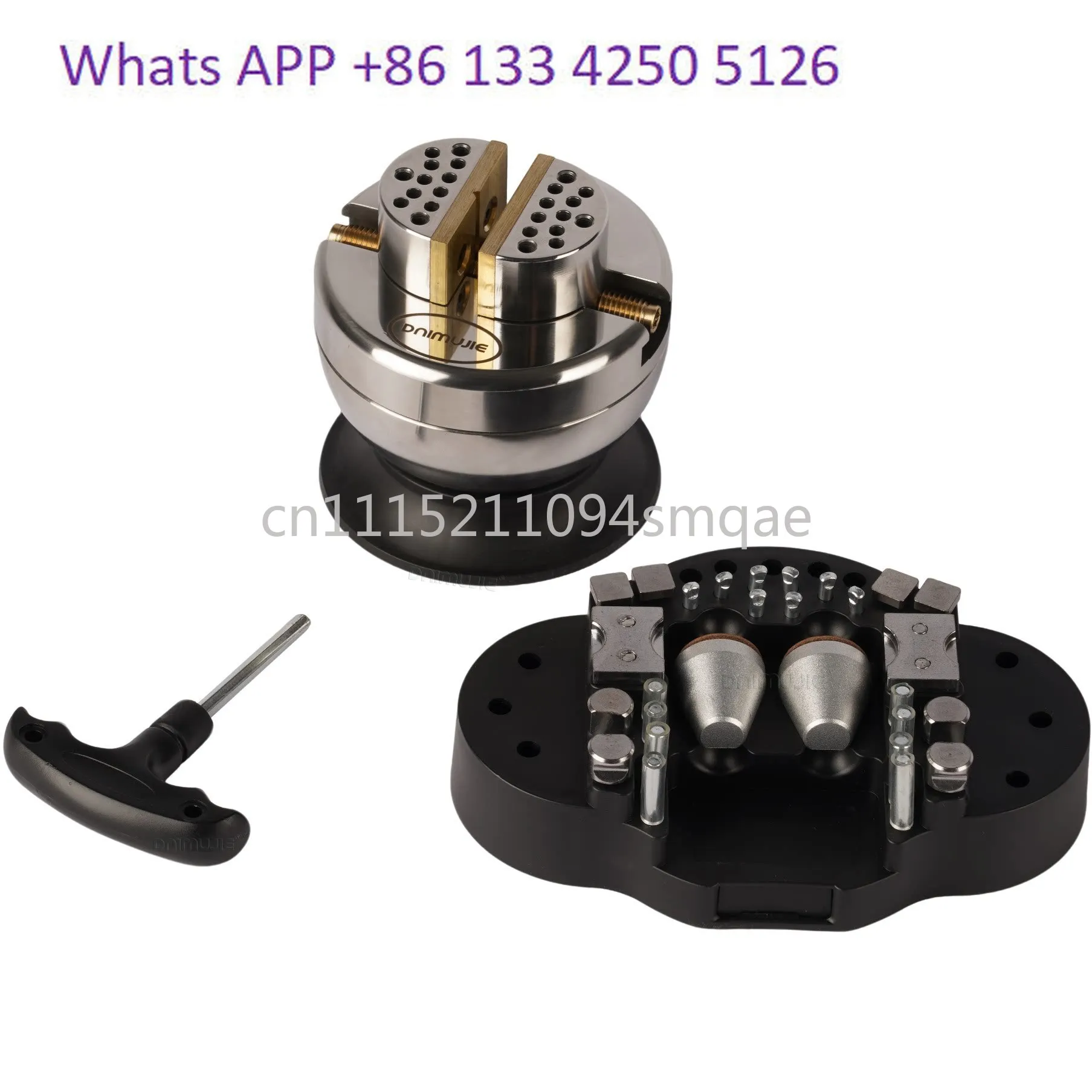 Medium sized micro inlaid diamond holder gold jewelry  jewelry ring processing  fixed clip inlay processing