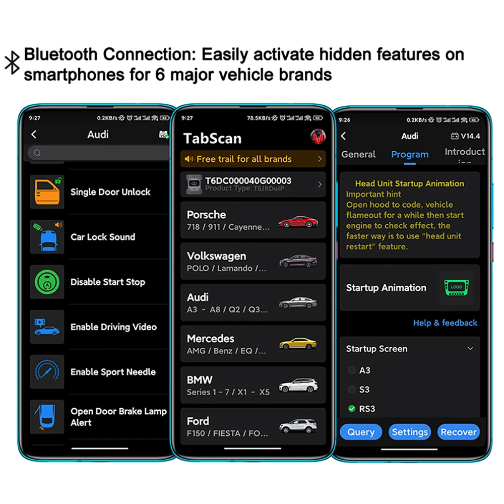 TabScan T6 JLRDoIP OE-Level Diagnostic Tool for Land Rover and Jaguar Supports SDD Pathfinder TOPIX