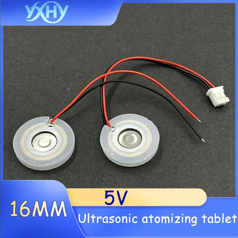 Ultrasonic atomizing tablet nebulizer transducer 16mm with terminals humidifier water replenisher accessory repair 5V