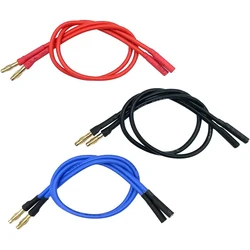 3PCS 4.0MM Male to Female Extension Cable Motor to ESC Connection Line 14AWG Silicone Wire for RC Model Airplane Brushless Motor
