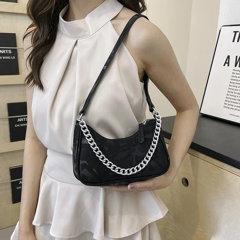 Women Shoulder Bag 2024 Trend PU Under-arm Handbag Luxury Brand Crossbody Bags Ladies High Quality Shoulder Purses for Women