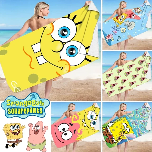 Spongebob bath towel hotsell