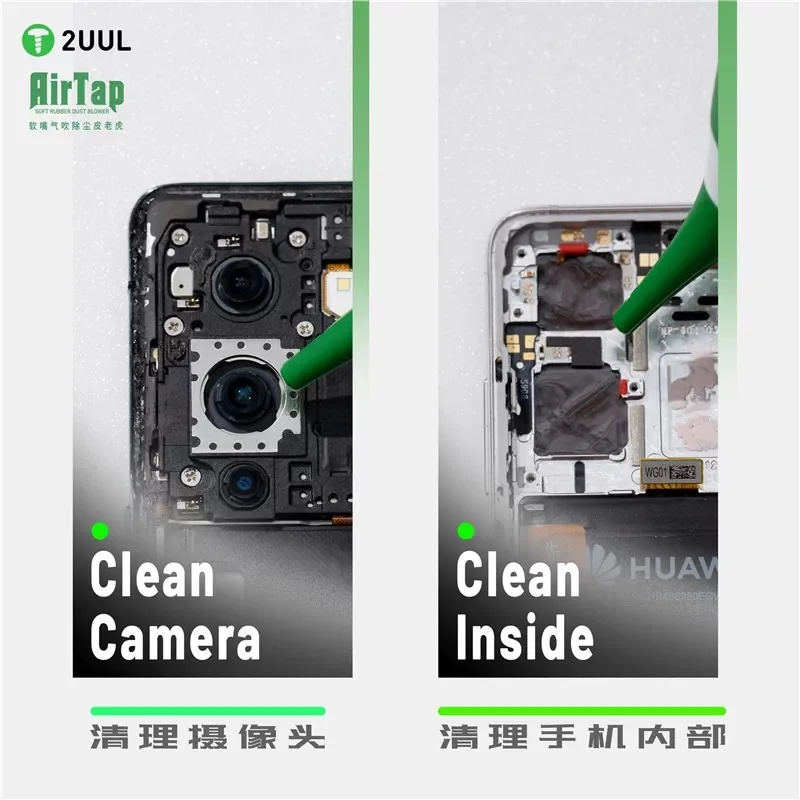 2UUL CL31 AirTap Soft Rubber Dust Blower Cleaning Fast for Phone PCB PC Keyboard Camera Lens Watch Parts Cleaning Dust Tools
