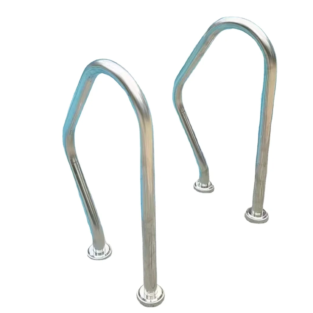 

Customized 304 Stainless Steel Handrail Thicken Pool Ladder Grab Rails Swimminpool Handrail Accessory