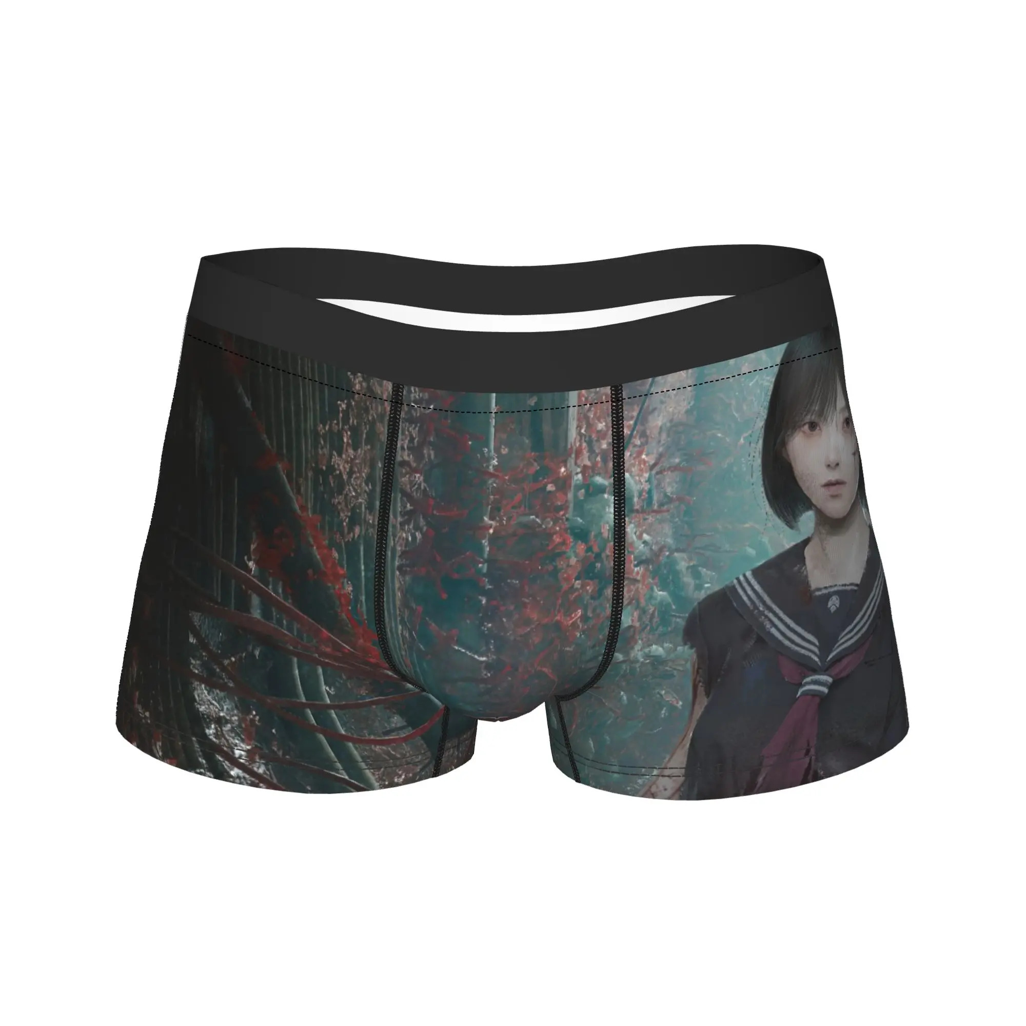 

Men SILENT HILL F Shimizu Hinako Long Underwear Funny Boxer Briefs Shorts Panties Male Breathable Underpants M-XXL