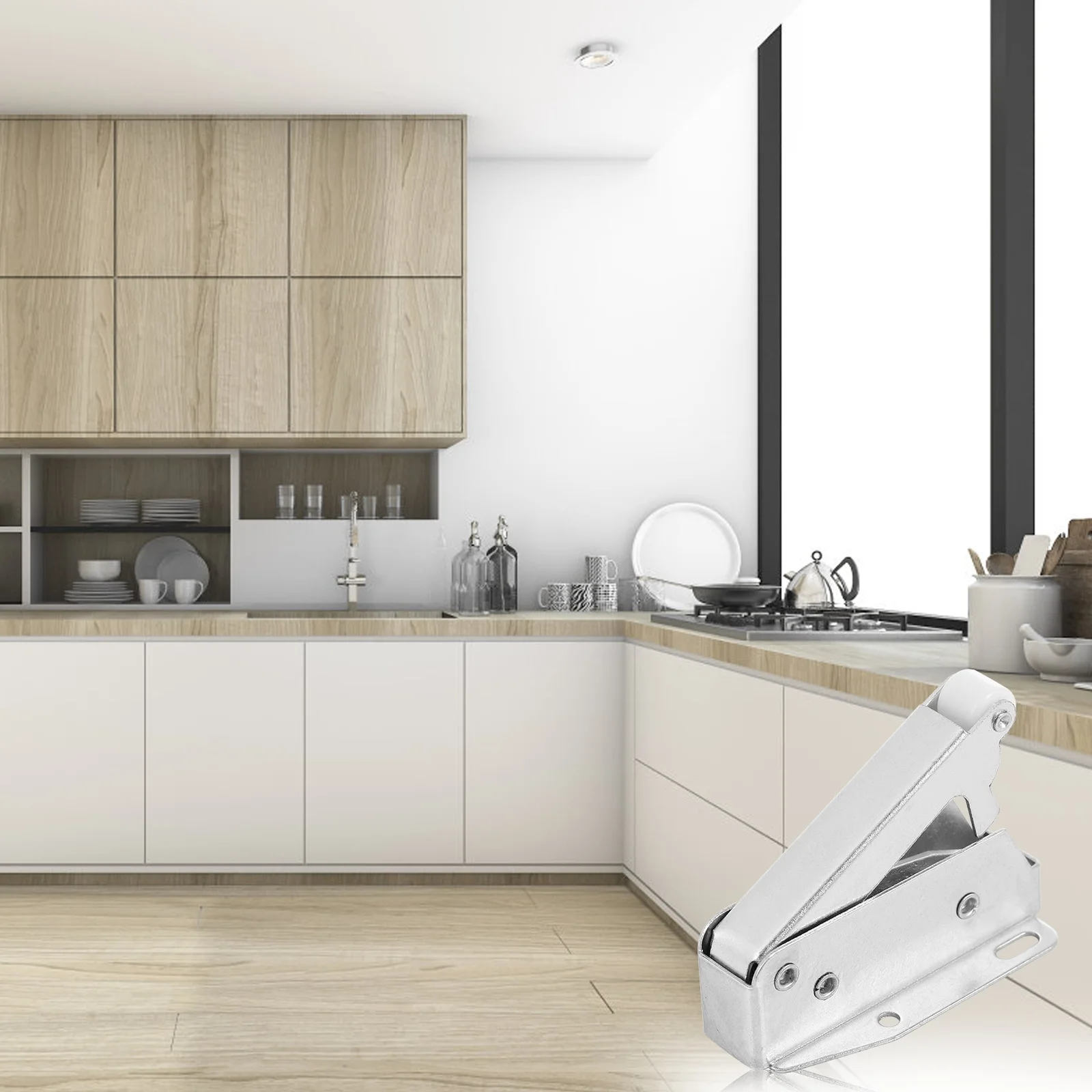 6Pcs Push Catch Latch Invisible Cabinet Door Lock Spring Open Lock for Drawer Cupboard Furniture Motorhome