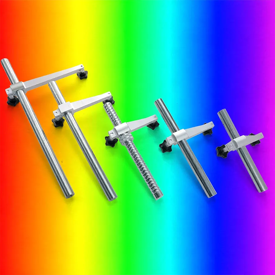 Dial Indicator Holder Aluminum Clamp Extended Column Rod Marble Comparator Base Stand Accessories