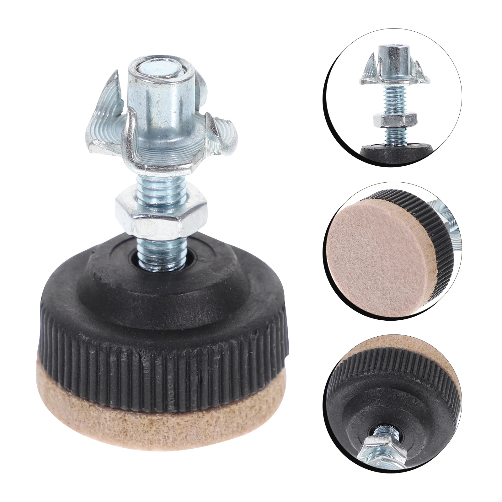 

8pcs Adjustable Table Levelers Heavy Duty Furniture Leveling Feet For Chair Leg Stability Threaded Design Home Office School Use