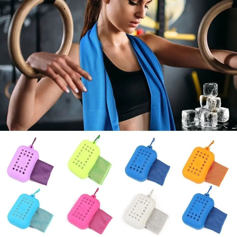 Portable Polyester Cooling Towel Quick Dry Silica Gel Quick Dry Towel Absorbent Microfiber Ice Towel Summer