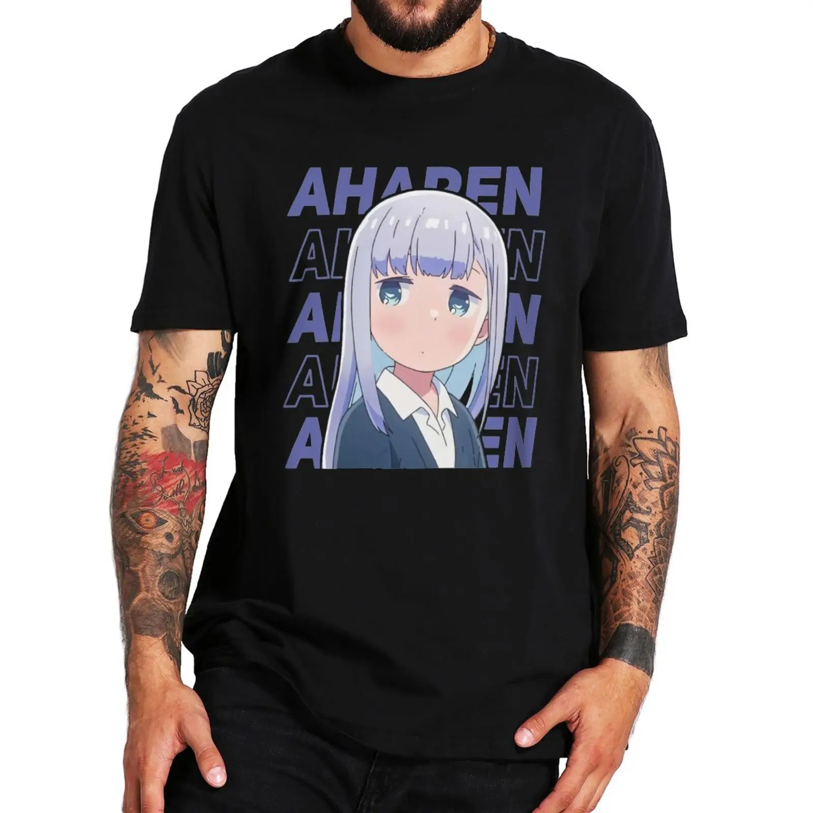 Aharen San Wa Hakarenai T Shirt Japanese Anime Aharen-san Classic T-Shirt Harajuku Kawaii Aesthetic Tee Tops 100% Cotton