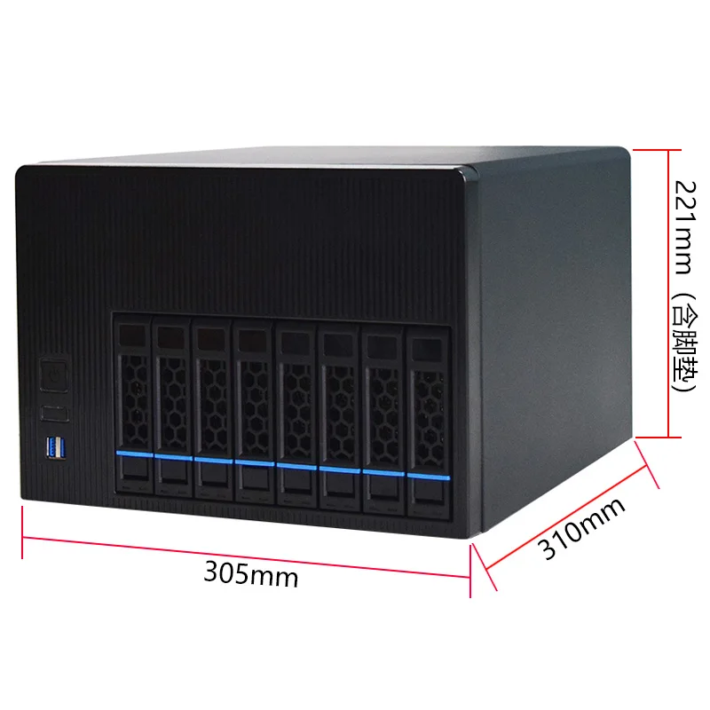 8-disk Home Storage Chassis, Private Cloud Server, Enterprise File Storage