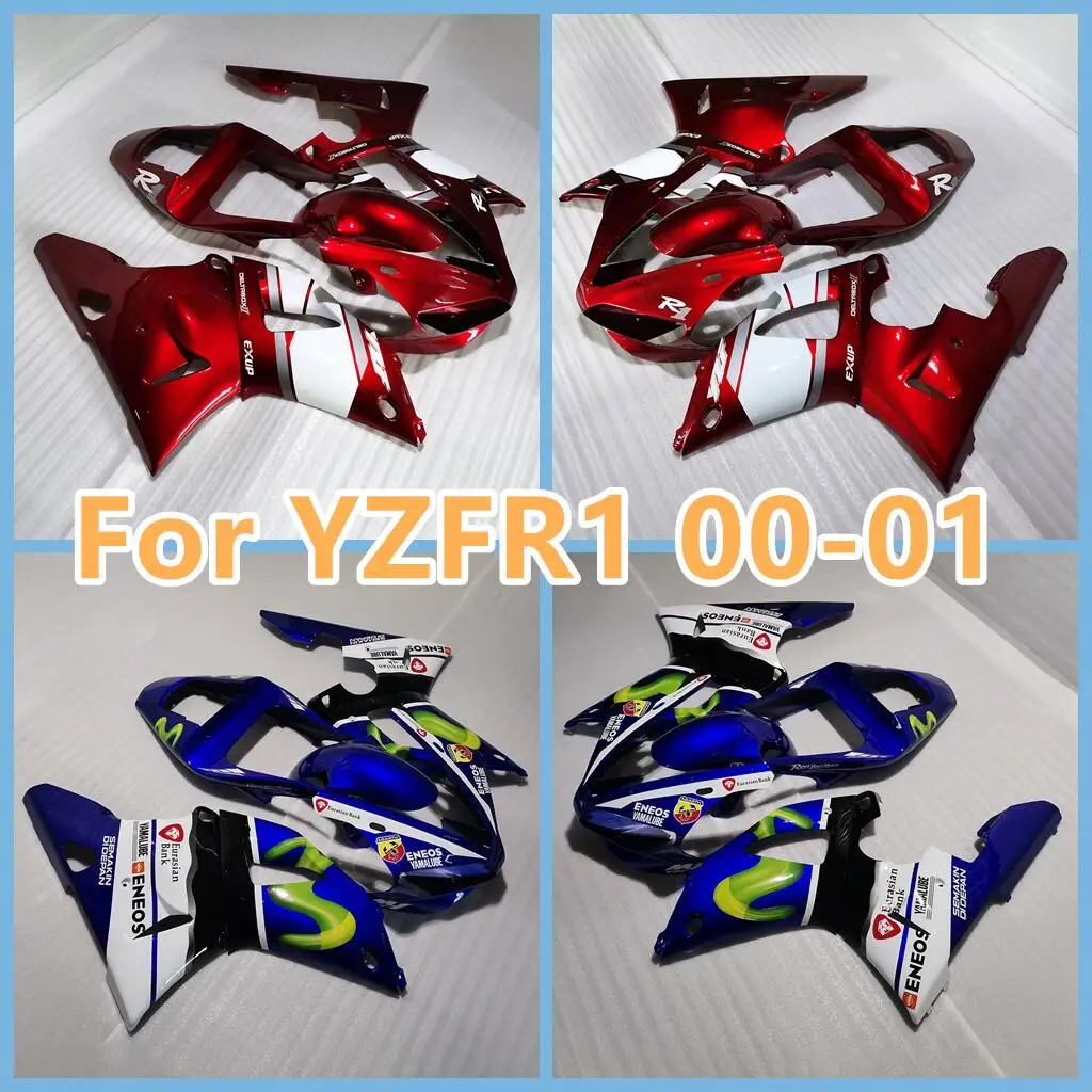 Free Custom Bodywork for YAMAHA 2000 2001 YZFR1 00 01 YZF-R1 Injection Motorcycle Fairing YZF R 1 1000 CC YZF1000 Body Rebuild