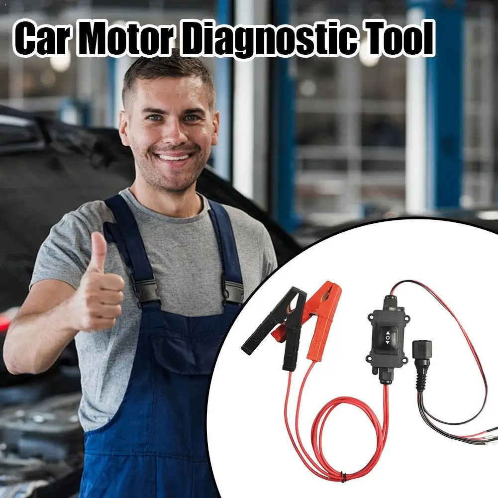 

Universal Car Motor Diagnostic Tool Heavy Duty Copper Alligator Clips 12V Vehicle System Compatibility for Power Windows Wipers