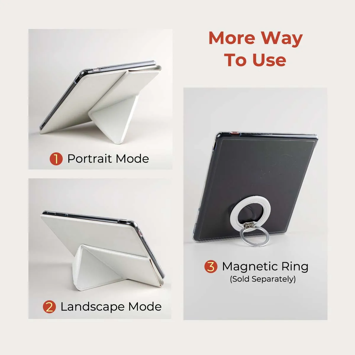 Magnetyczne etui odłączane Twosheep do Musnap Ocean Oceanc iReader Ocean5pro Ocean5c 7 cali, automatyczne usypianie/budzenie, klasyczny styl notebooka — zdjęcie produktu 2