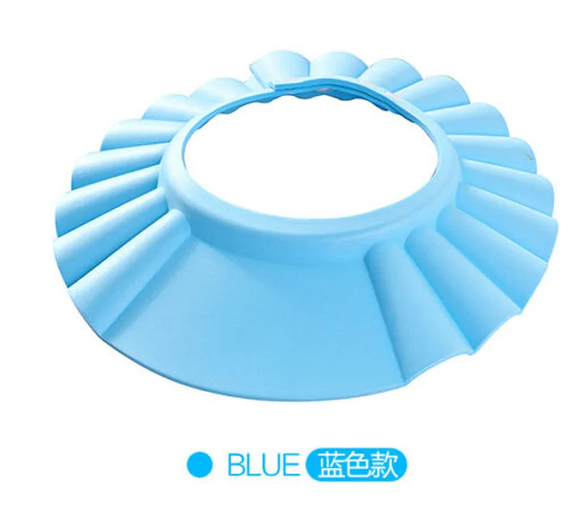 Baby Shower Cap Children Safe Bath Bathing Shampoo Caps Wash Hair Adjustable Elastic Shield for Kids Protective Bath Accessories