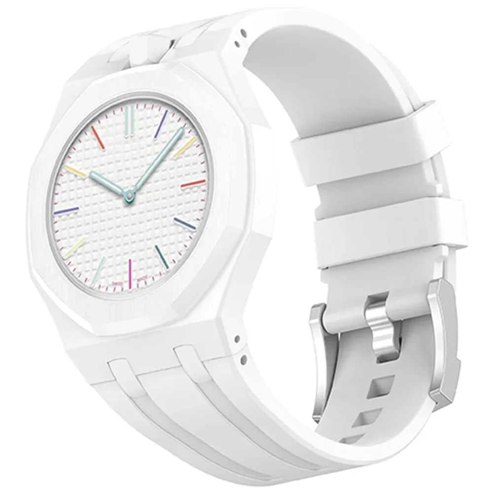 Original weiches Silikonarmband + PC-Gehäuse für Swatch X Ap Royal Pop Swatch Taschenuhr. Trendiges integriertes Armband für Royal Pop Band – Detail 6