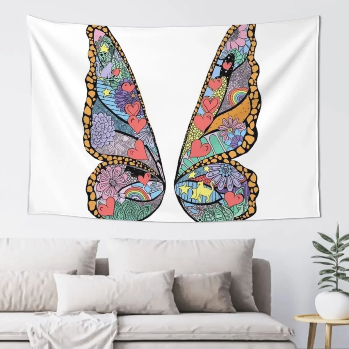 

Butterfly Tapestry Room Decor Aesthetic Mushroom Tapestry