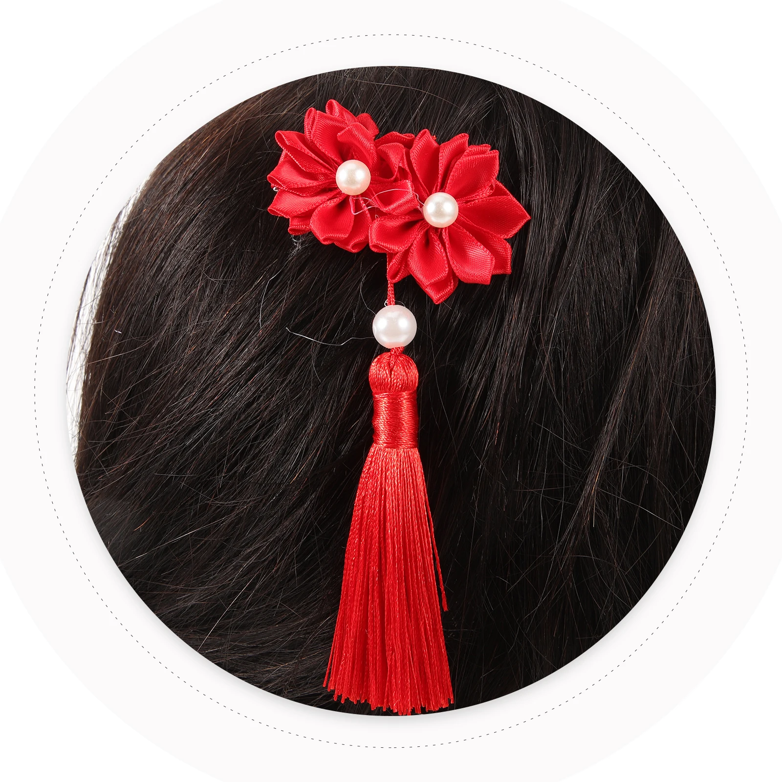 2 قطعة مقاطع الشعر زهرة شرابة دبوس الشعر إكسسوارات الشعر الأنيقة لحفل زفاف عيد ميلاد حفلة موسيقية في سن المراهقة هدايا زهرة كليب ل