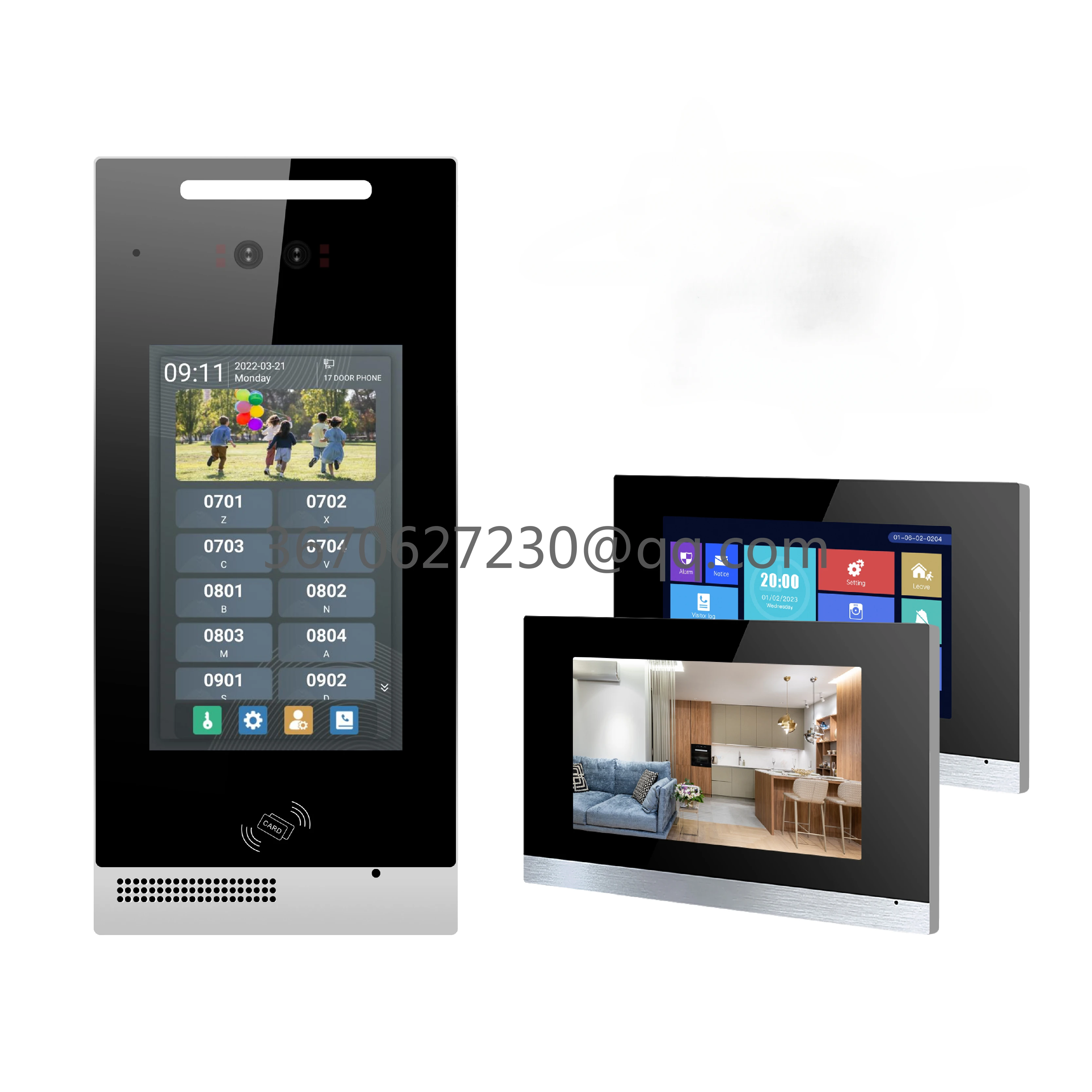 2024 Factory Price IP65 Waterproof 8-inch Video Door Telephone, Multi Room Two-way Video Intercom System, Optional Package