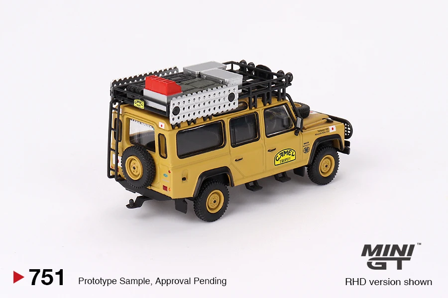 Литая под давлением модель автомобиля MINIGT 1:64 751 Defender 110 1989