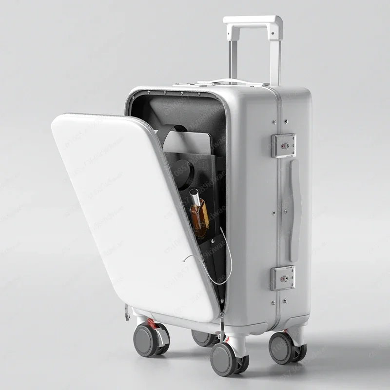 Front opening suitcase 20 inch trolley case bag 240,000 wheel travel password case boarding suitcase men and women