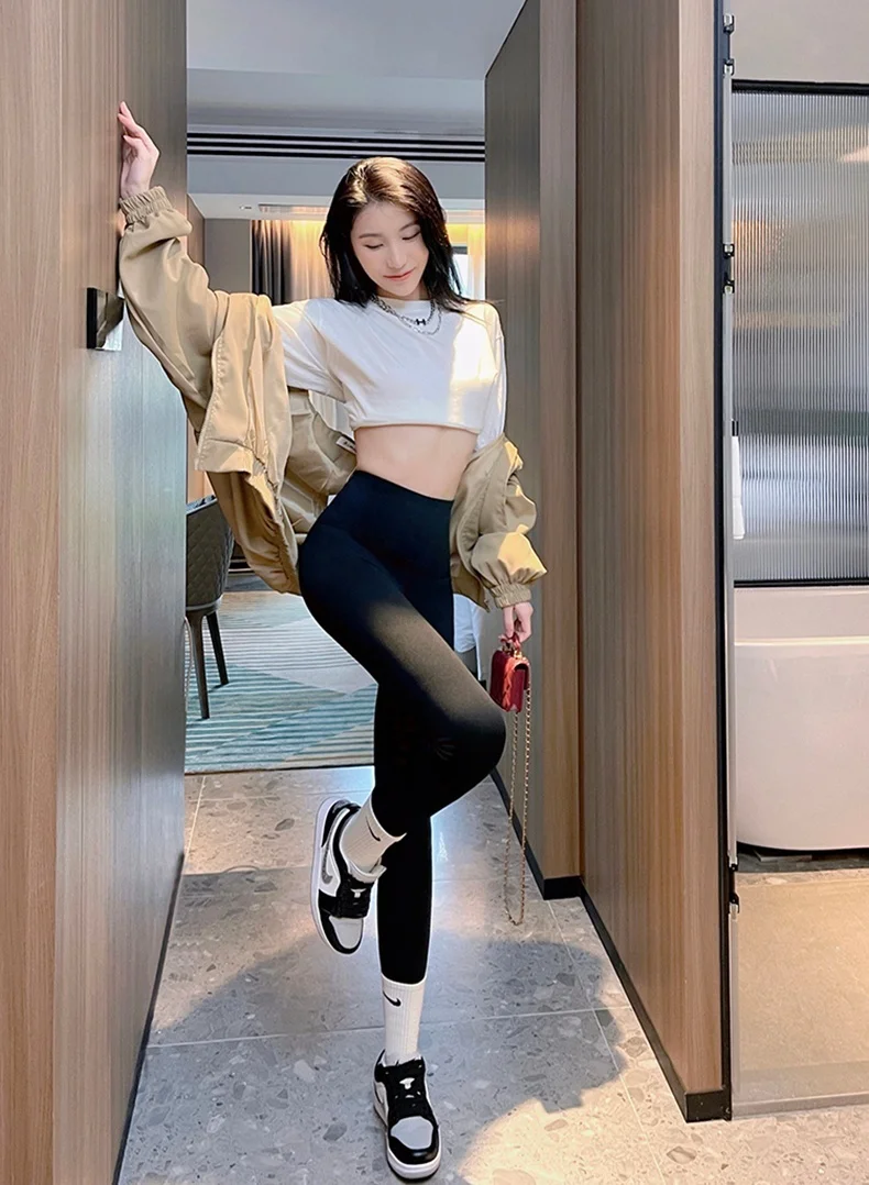 Yogabroek Big Size Dames Wassen Zakken Zijkant Mesh Stof Patchwork Sportkleding Lang Bergbeklimmen Mallas Verdikte broek Soild