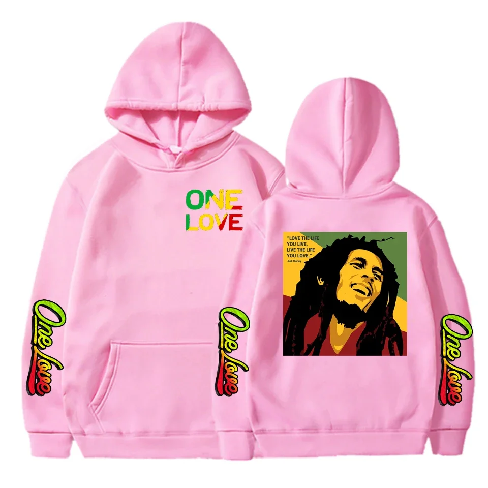 Rapper Bob Marley Hoodies Print Legend Reggae One Love Hoody Gothic Sweatshirts Men Women Fashion Sweatshirt  Hoodie