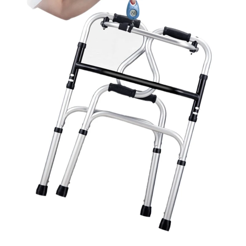 Wheel with seat elderly walker walking aid trolley lower limb training