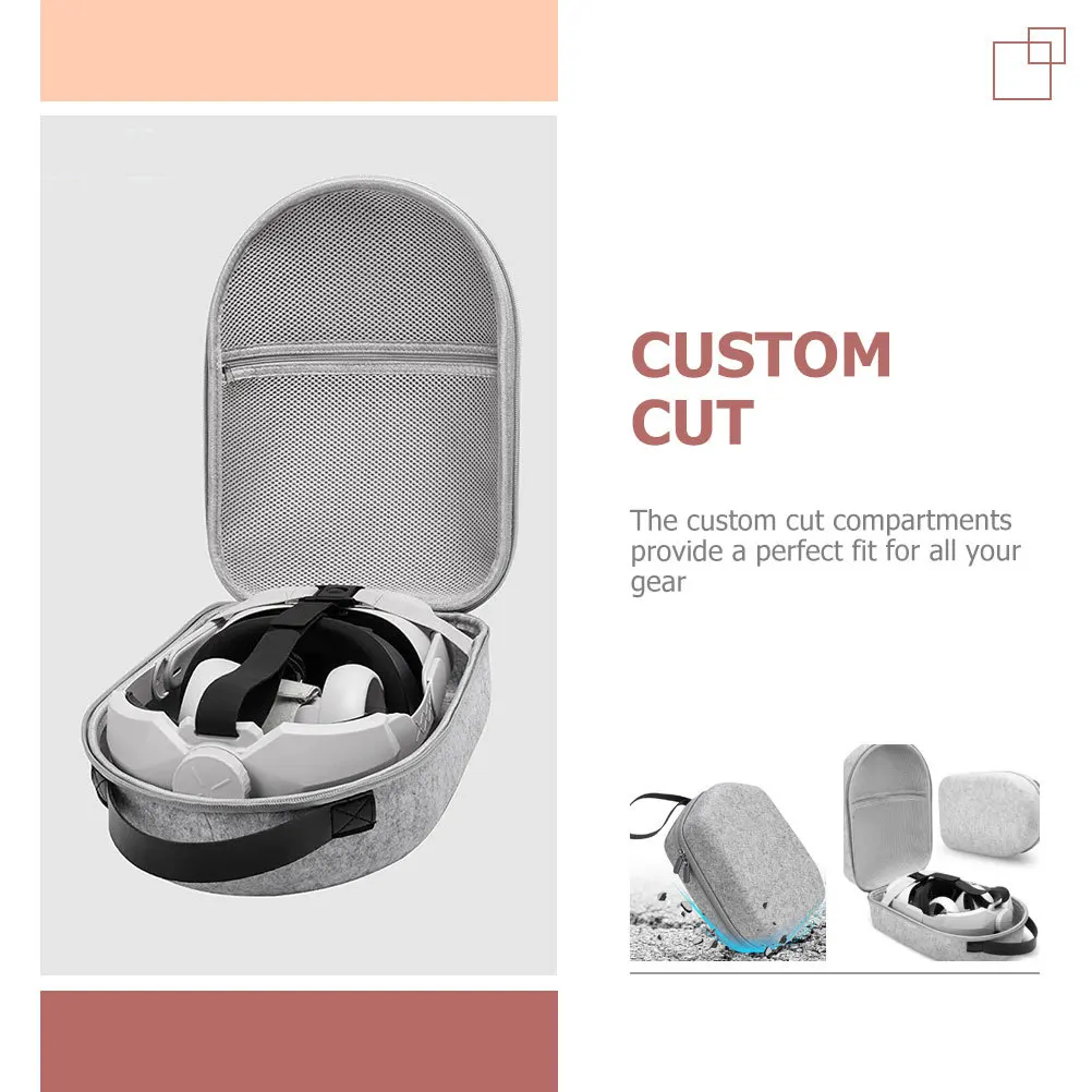 

Storage Bag for Vr Glasses Rugged Shockproof Case Compatible with Quest 2 Portable Eva Design with Smooth Strong Zipper Closure