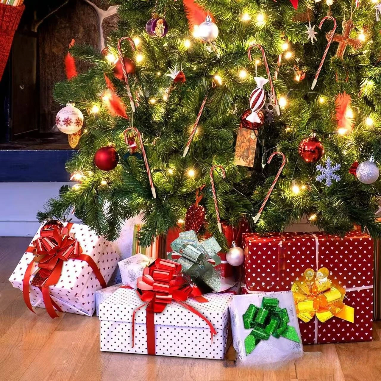 10/20 Stück Kugelschreiber im Candy Cane-Design, perfekt für Weihnachtsgeschenke, Weihnachtsgeschenke, Bürobedarf, Strumpffüller