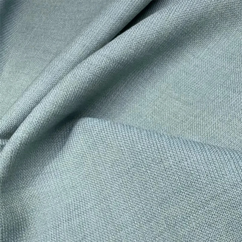 

1meter Handmade Wool Curtains Fabric Ice Lake Blue Interwoven Soft Draping for Clothing Dresses Sewing Fashion Crafts Materials