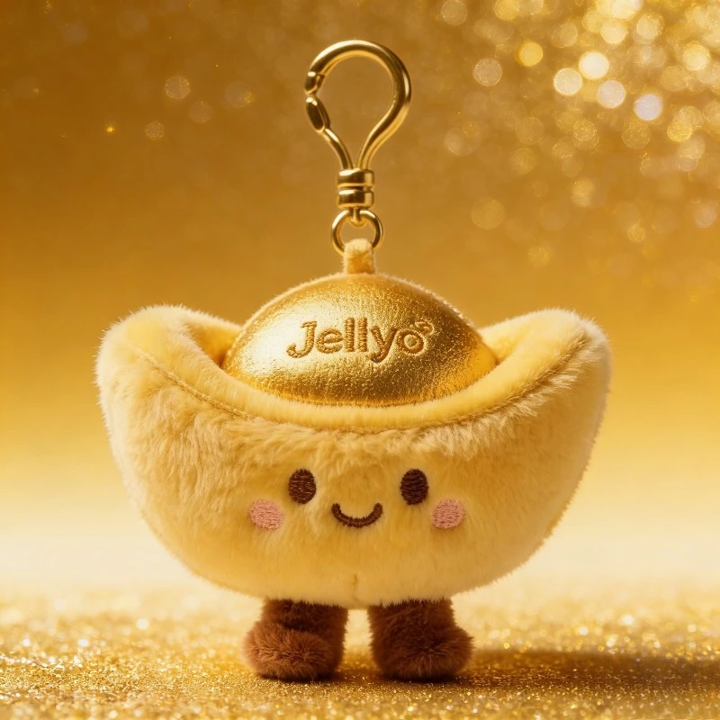 

Мягкая плюшевая игрушка-брелок «Счастливый золотой слиток» для привлечения богатства, удачи и благословений, украшение, подарок