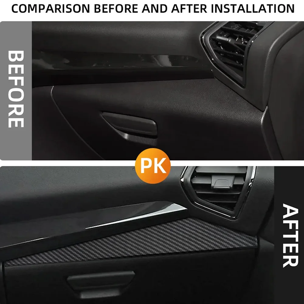 For Ford Kuga Escape 2013 2014 2015 2016 2017  LHD Car Storage Glove Box Decoration Cover Trim Sticker Car Styling Accessories view 2