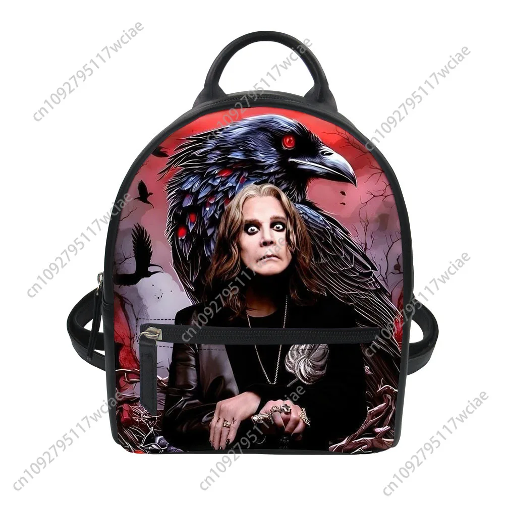 Ozzy Osbourne Rock Band حقيبة ظهر مخصصة محفظة نسائية كارتر حقائب مدرسية مزدوجة حقيبة كتف صغيرة Daypack حقيبة سفر جلدية