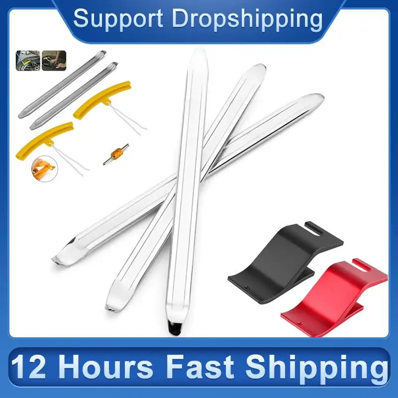 Motorcycle Tire Lever Tyre Spoon Tire Levers 3 Pcs Iron Changing Tool Set Rust-Resistant Smooth Tire Tools For Efficient