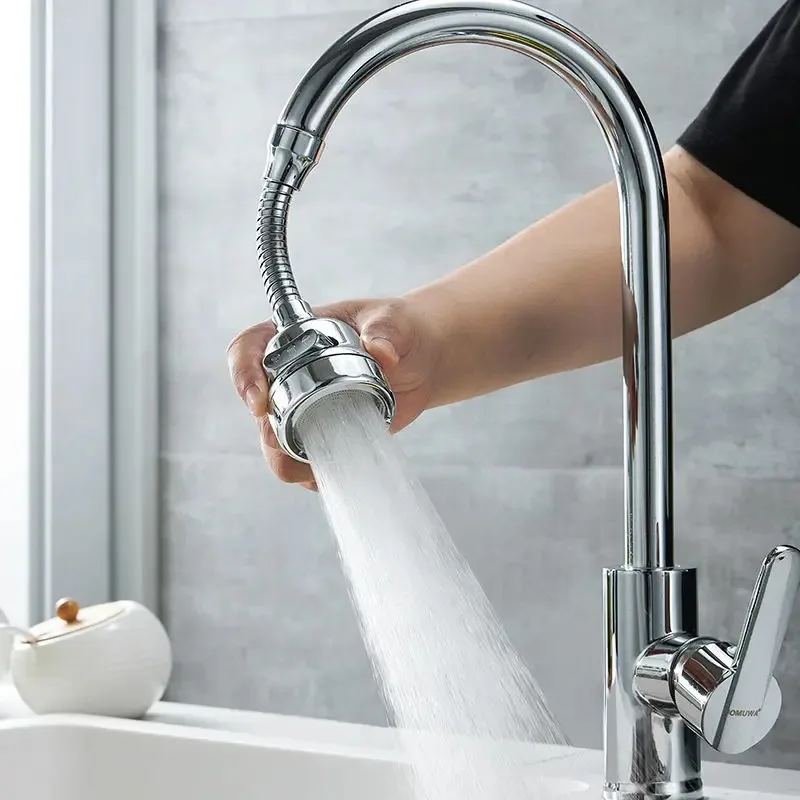 Kitchen Faucet Bubbler Anti-splash Filter 360 Degree Rotation Filter Extension Tube Shower Water Saving Tap Kitchen Accessories