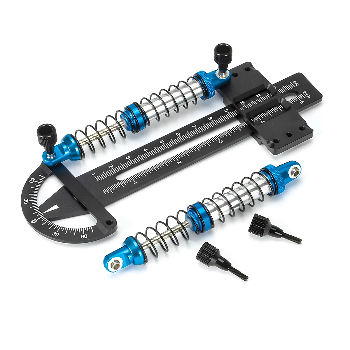 1 Set Metal Shock Synchronizer Ruler Suspension Tool for 1/10 RC Car Crawler Rig VS4 10 SCX10 TRX4 TT02 YD2 CC01 MST CFX TF2 - view 4