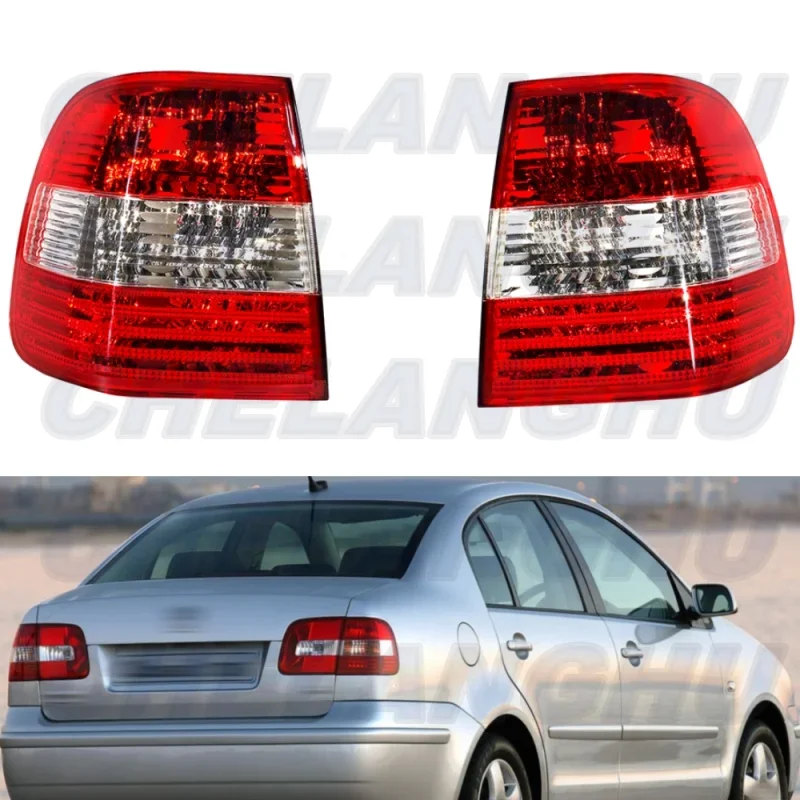 

Pair Outer Side Tail Light Rear Lamp Without Bulbs For VW Polo 2002 2003 2004 2005 Car accessories