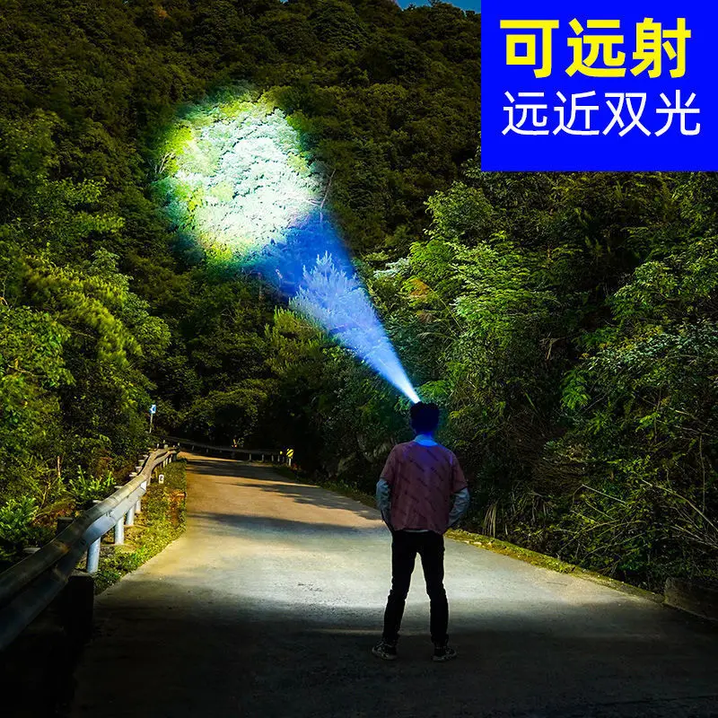 Testa Sensore di luce a LED Torcia frontale ad alta potenza 5 modalità di illuminazione Torcia elettrica Faro da campeggio esterno Lampada frontale ricaricabile di tipo C