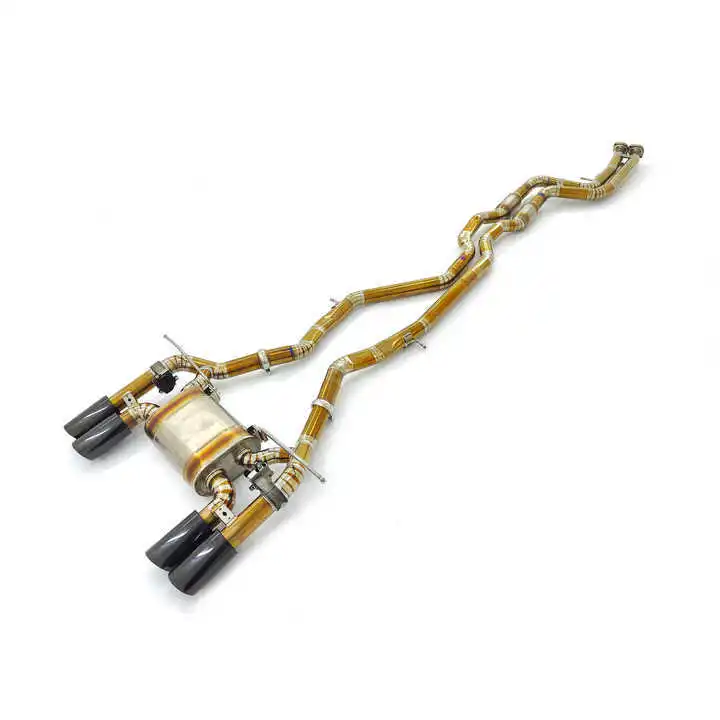 Suitable for B MW S55 M3 F80 M4 F82 3.0T with valve mu ffler shaft back remote control stainless steel exhaust pipe