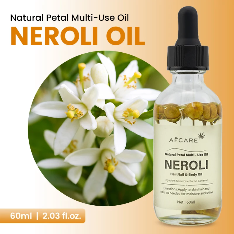 

60ml Versatile Orange Blossom Oil Natural Dried Flower Essential Oil for Skin Care Relaxation Add to Diffuser Spary DIY Candle