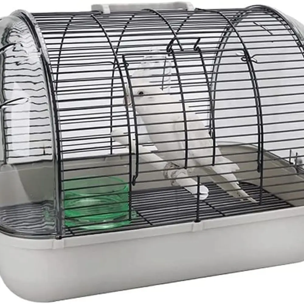 

Portable Clear Large Bird Cage for Pet Travel, Suitable for Balcony, Durable and Easy to Carry, Gray