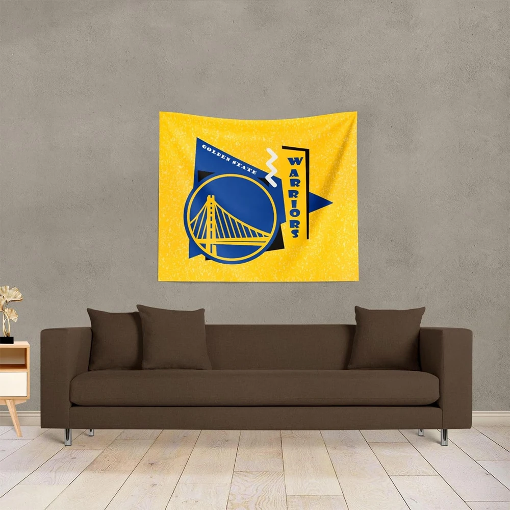 2025 Hot Selling Golden State Tapestry Warriors Basketball Tapestry Wall Hanging Art Decor for Living Room Bedroom Dorm