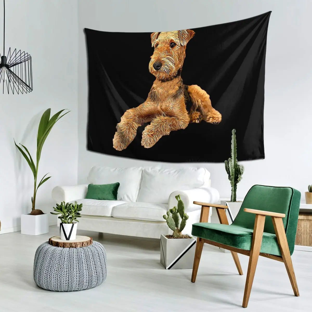 

Airedale Terrier Beautiful Dog Tapestry Wall Hanging Aesthetic Home Decoration Tapestries for Dorm Room