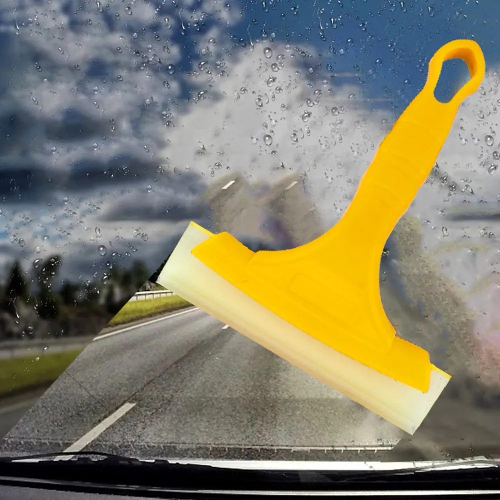 

Yellow Silicone Water Wiper Scraper Multi-function Wiper Car Vehicle Soap Cleaner Windshield Window Washing Cleaning Accessories