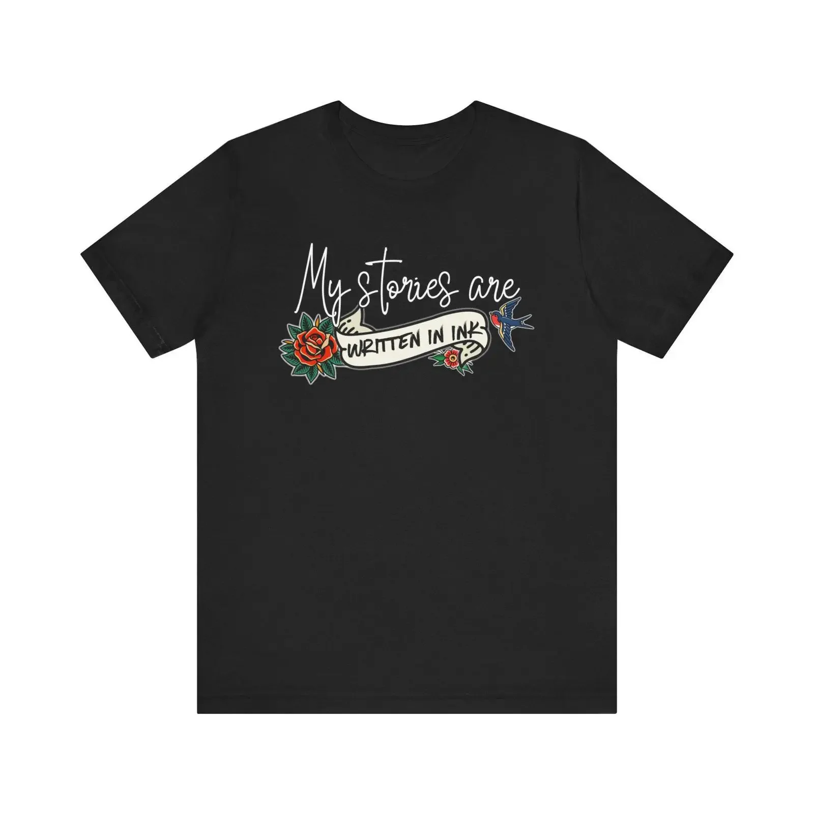 My Stories Are Written In Ink Tattooed T Shirt vintage Washed Versatile streetwear fashion Casual designer clothes Stylish