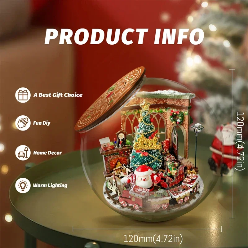 Christmas Prologue Cottage Miniature DIY Wooden Doll Houses Model Kit Underground Potions Castle Casa Dollhouse Friends Gifts
